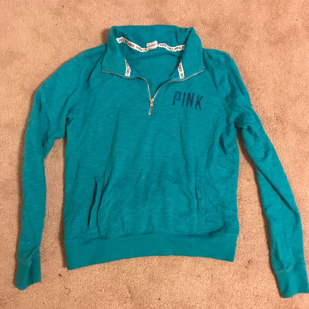 SOLD🌞PINK Quarter-zip Pullover